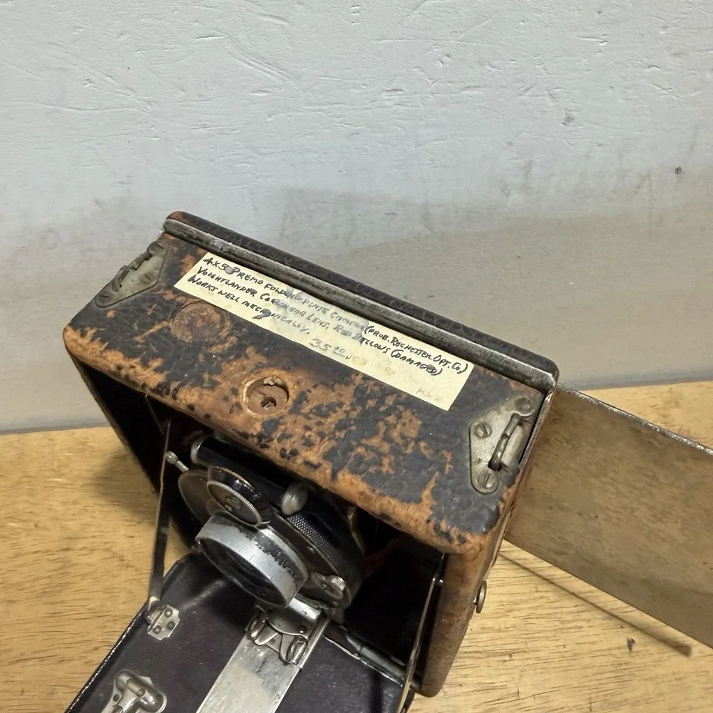 Rochester Optical Premo Sr 4x5 Folding Plate Camera Bausch & Lomb Voigtlander